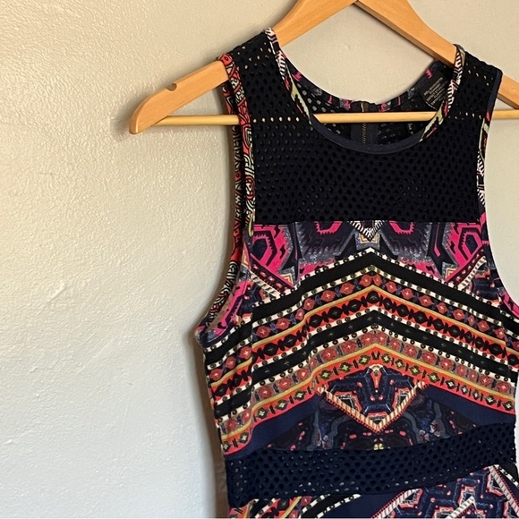 Fire Los Angeles Juniors Navy Blue Lace Sleeveless Skater Dress Size M Medium - Picture 1 of 10